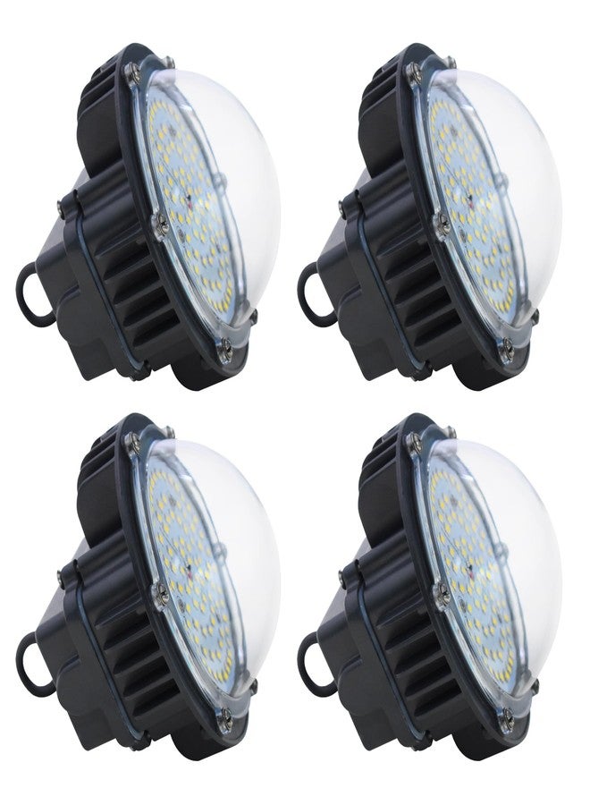 Forus مصباح فوريس LED زجاجي بقوة 40 واط (أبيض بارد) مع ضمان 5 سنوات - مصباح عالي الإضاءة مثالي للمستودعات، والإضاءة المعلقة، والإضاءة الصناعية والتجارية، والإضاءة العالية، وإضاءة السقائف - عبوة من 4 قطع - Image 1