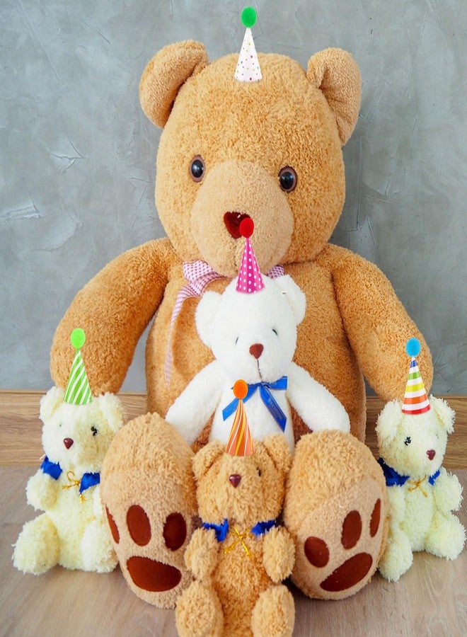 Atiloy 10 PCS Colorful Mini Party Hats for Stuffed Animals Lovely Paper Cone Tiny Birthday Hats for Stuffed Animals Pets Baby, Accessories - Image 3