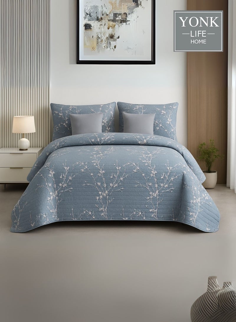 يونك مفرش مزدوج من مايكروفايبر، يناسب سرير بحجم 200 سم × 200 سم، 6 قطع ، قابل للاستخدام من الوجهين - Image 4