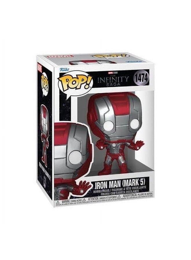 Funko Funko POP! Marvel The Infinity Saga Iron Man (Mark 5) Vinyl Bobblehead (9.91 cm)  - Image 1