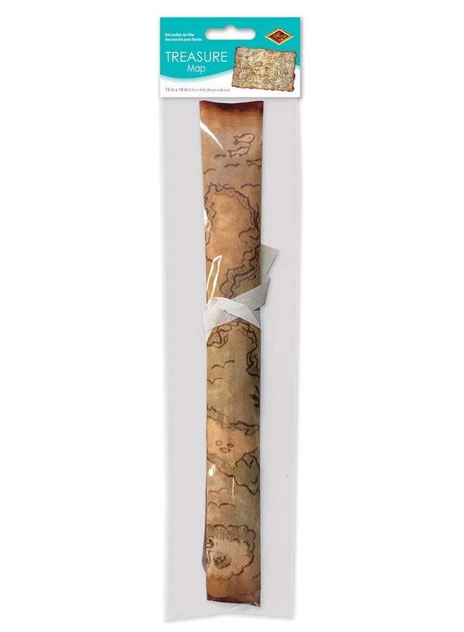 Beistle Plastic Treasure Map Party Accessory (1 count) (1/Pkg) - Image 5