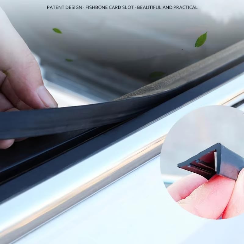 Car Window Rubber Seal Strip Compatible with Kia K5, Door Seal Strip Noise Reduction Door Seal Waterproof Car Weather Stripping Seal Kit,1m - Image 3