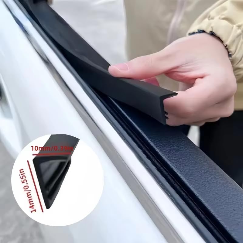 Car Window Rubber Seal Strip Compatible with Kia K5, Door Seal Strip Noise Reduction Door Seal Waterproof Car Weather Stripping Seal Kit,1m - Image 2
