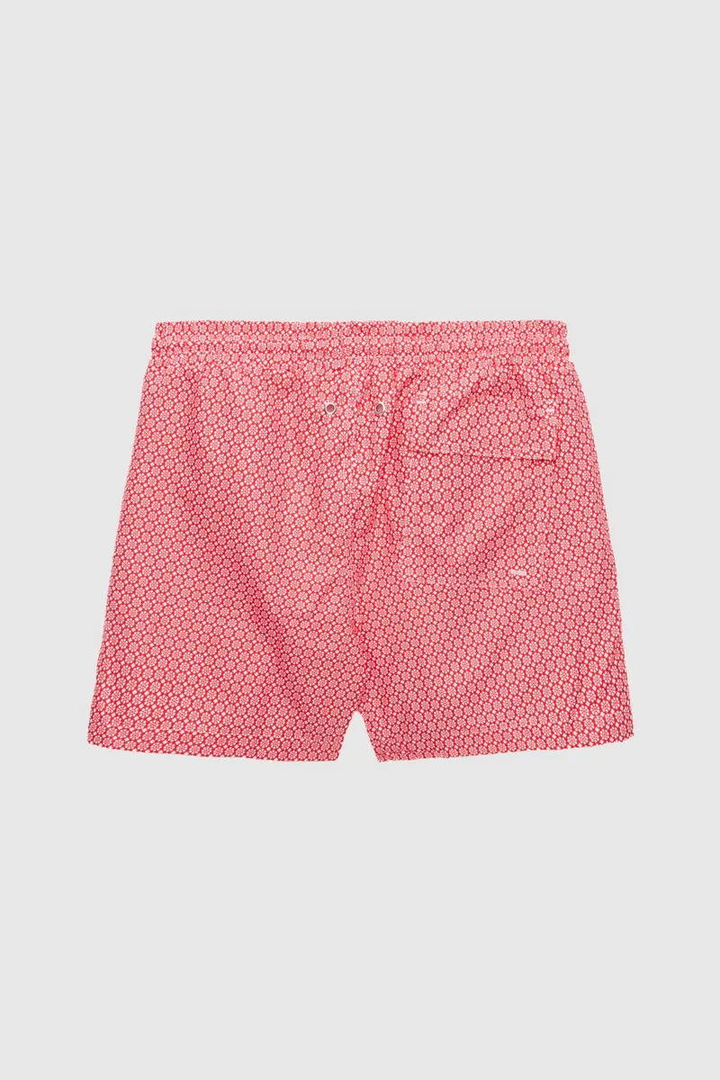 دي أس دامات Regular Fit Red Printed Shorts Swimsuit 2HC62AP356130