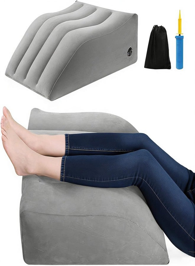 Gihunk Leg Elevation Pillows for After Surgery, Inflatable Leg Elevation Wedge Pillow for Sleeping, Portable Leg Wedge Pillow for Swelling, Leg Pillow for Knee Surgery Recovery - Image 1