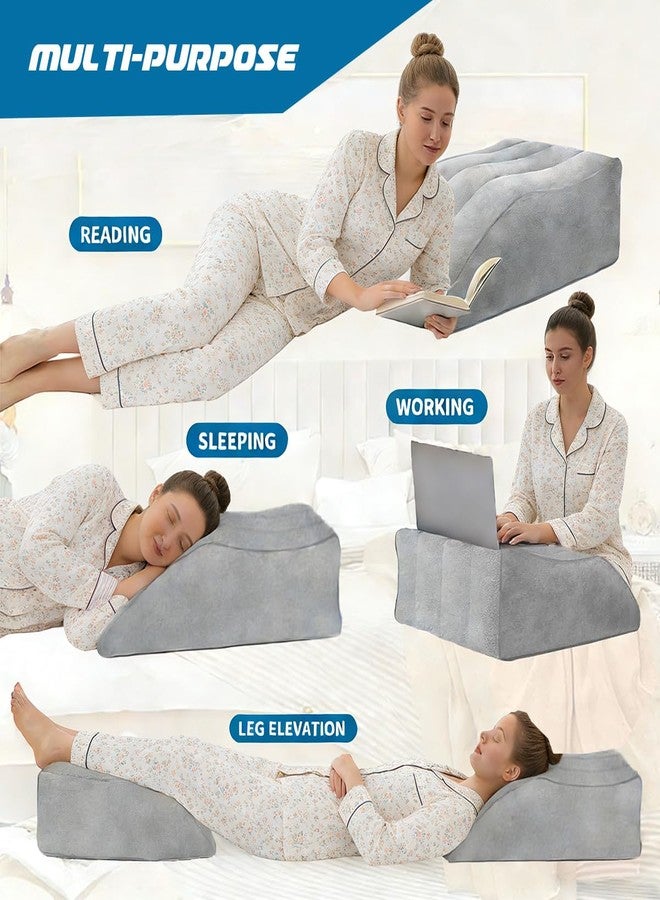 Gihunk Leg Elevation Pillows for After Surgery, Inflatable Leg Elevation Wedge Pillow for Sleeping, Portable Leg Wedge Pillow for Swelling, Leg Pillow for Knee Surgery Recovery - Image 3