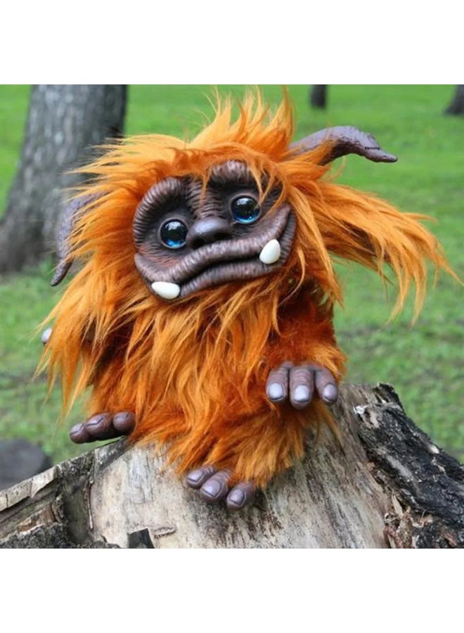 Maze Caterpillar Big Mouth Monster Lucky Dragon Plush Doll Toy Home Ornaments-Color:Big Mouth Monster-Height:All Yards - Image 4