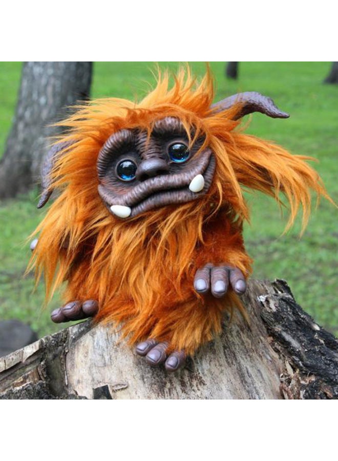 Maze Caterpillar Big Mouth Monster Lucky Dragon Plush Doll Toy Home Ornaments-Color:Big Mouth Monster-Height:All Yards - Image 1