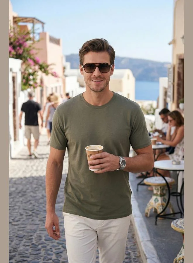 Buratti  Buratti Regular Fit Crew Neck T-Shirt Men's T-Shirt 5902985 for Men | Best Price UAE