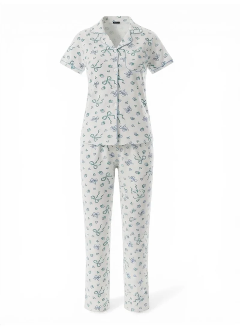 Victor And Jane  Women's Printed Pyjama Set for Women | Best Price UAE