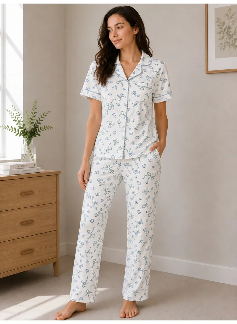 Women's Printed Pyjama Set