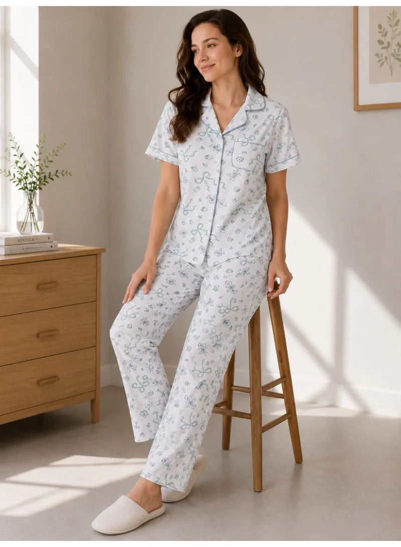 Victor And Jane  Women's Printed Pyjama Set for Women | Best Price UAE