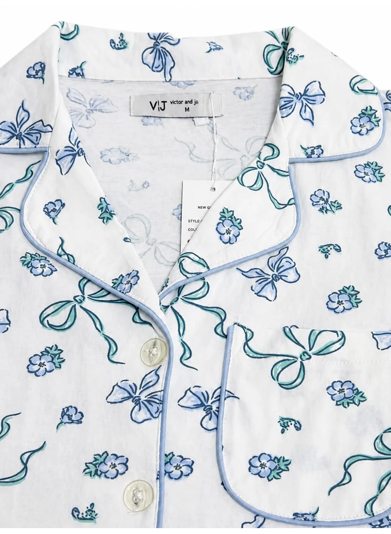 Victor And Jane  Women's Printed Pyjama Set for Women | Best Price UAE
