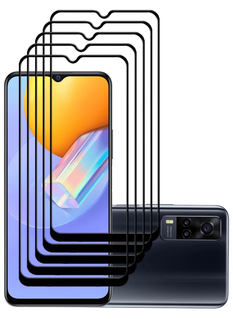 ACLIX 5 Pieces Antistatic ESD Dustproof Premium Quality High Definition Tempered Glass Screen Protector Designed For vivo Y51 (2020) - Image 1