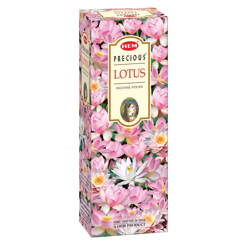 HEM HEM Precious Lotus Incense Sticks Agarbatti for Home Freshness Prayer Positive Energy Yoga Meditation Pooja Item for Home Burning Time 3540 Minutes 120 Sticks Handcrafted Low Smoke  - Image 1