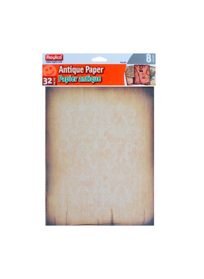 Roylco Roylco Antique Design Craft Paper; Assorted Colors/Designs, 64 Sheet Pack  - Image 3