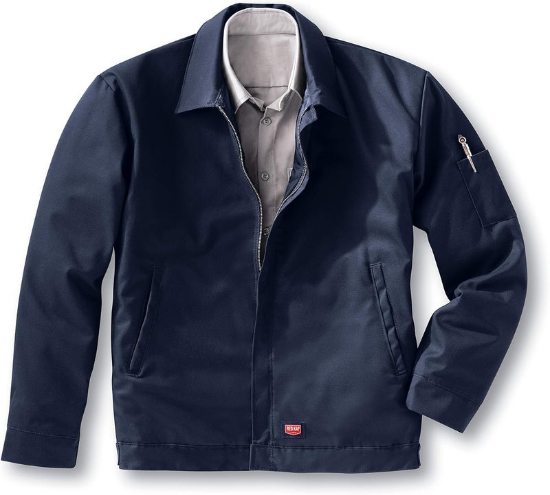 Red Kap Men's Performance Crew Jacket, Navy, Size S - Image 4