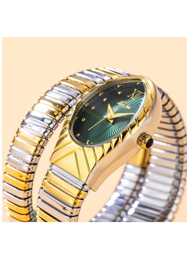 Women's Fashion Ins Watch Snake Head Dial Wrapped Elastic Strap Watch Snake Quartz Watch - pzsku/ZD0C4EA8AA3AAC450A716Z/45/_/1735282419/6163a098-65b4-46b7-b6a3-76556ff1af1e