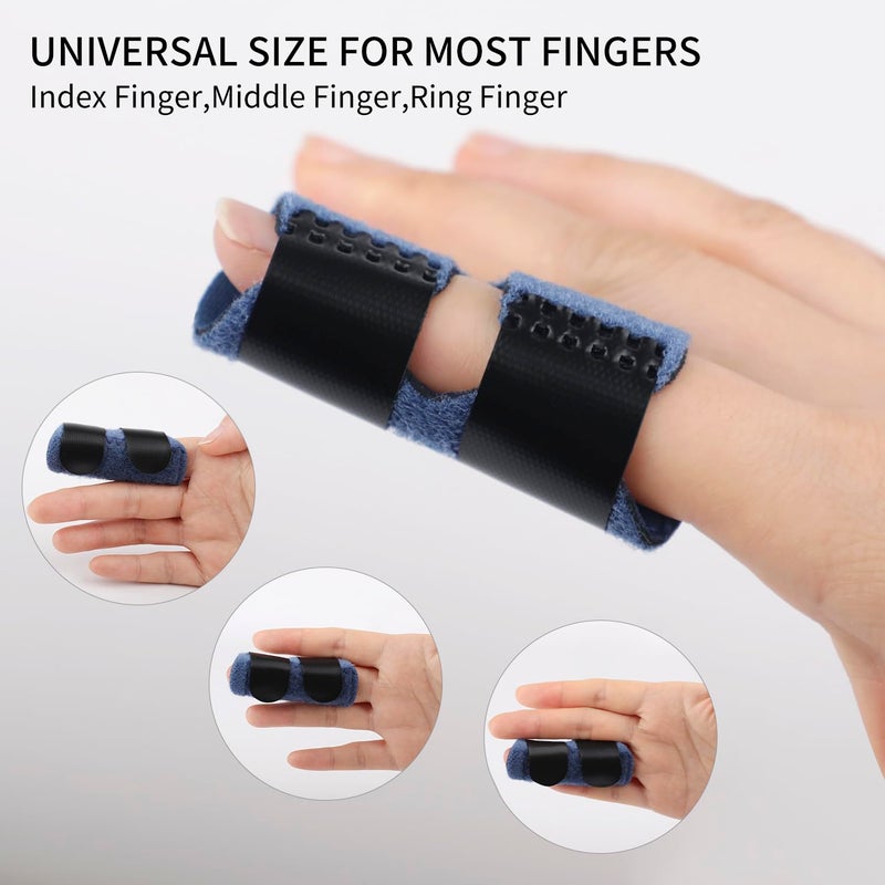 Motroce 4PCS Finger Splints for Kids and Adults,Crooked Finger Straightener in 4 Colors,Finger Support Brace for Broken, Strained, or Injured Fingers, Arthrit - Image 3