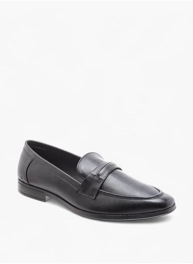 DUCHINI Men's Cutout Detail Slip-On Loafers  - Image 3