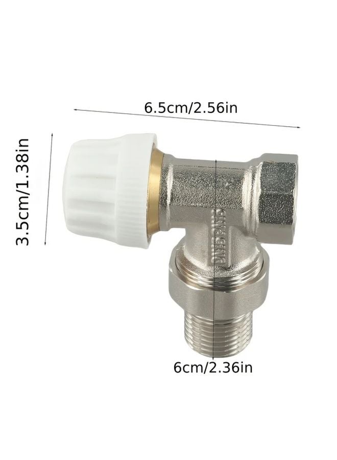 DN15 Brass Thermal Control Valve Automatic Corner Thermostat For Water Heater - Image 4
