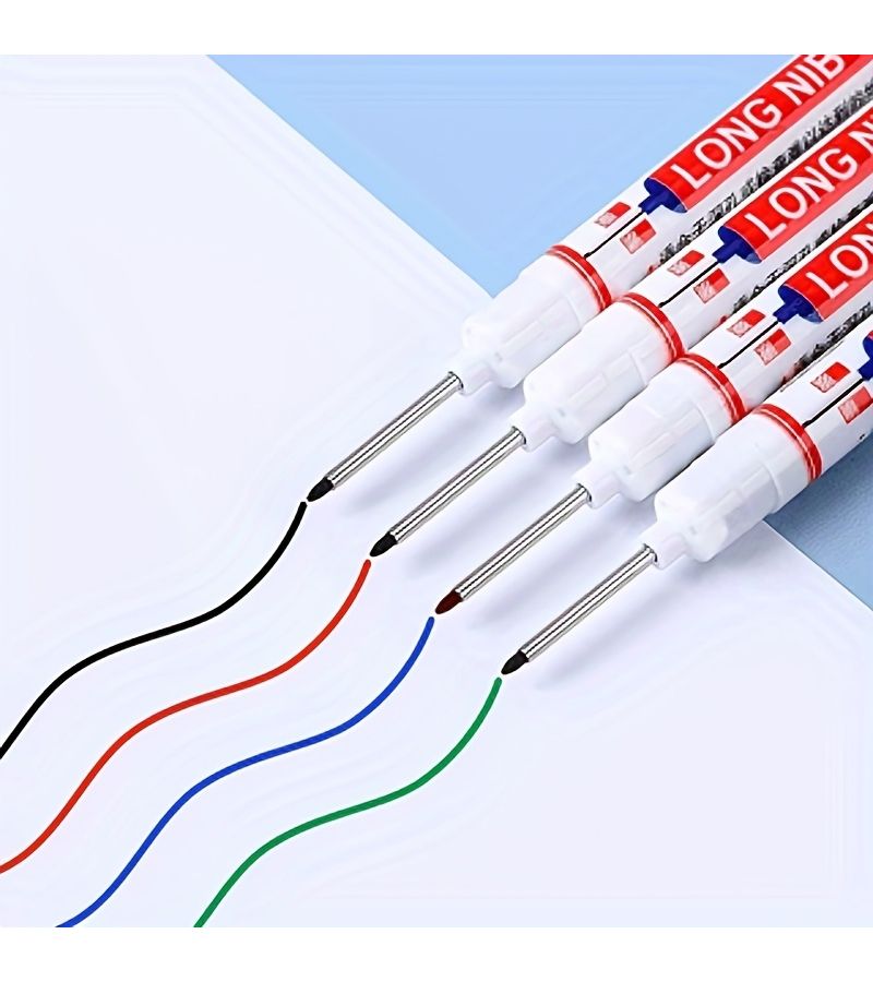 11 Pieces Multi Surface Deep Hole Marker Pens Long Tip No Bleed Ink - Image 5