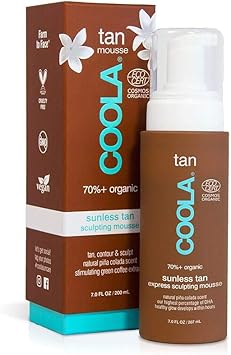 Coola Organic Gradual Sunless Tan Express Sculpting Mousse for Unisex 7 oz Bronzer - Image 1