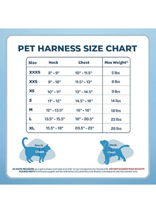 فوييجر سرج ستيب ان اير للكلاب من فوييجر، سرج شبكي عاكس مقاوم لجميع الأحوال الجوية، مناسب للكلاب الصغيرة والمتوسطة والقطط، سرج مثبت بشريط فيلكرو لاصق ومشبك بحلقات مزدوجة على شكل D، لون أسود، مقاس صغير - Image 4