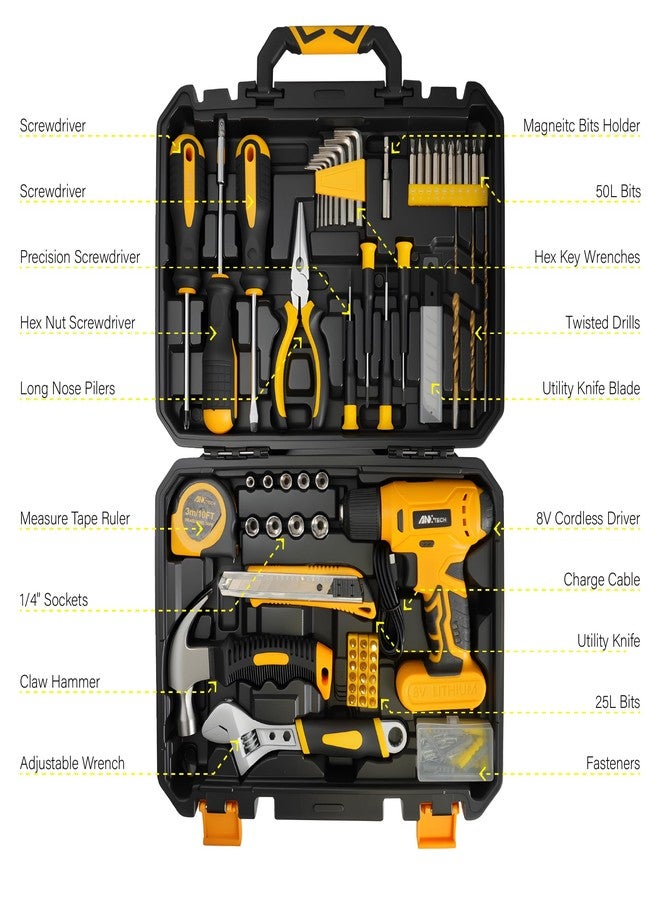 ANXTECH 153-Piece Tool Kit With Drill - Image 4