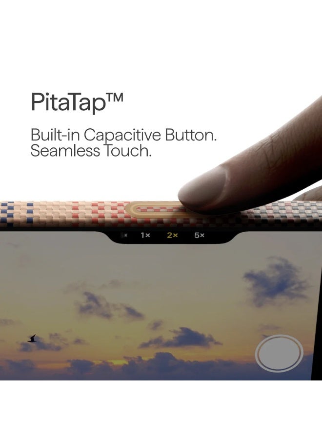 PITAKA حافظة آيفون 17 برو ماكس فائق النحافة لحظة · غروب الشمس (PitaTap™) - Image 2