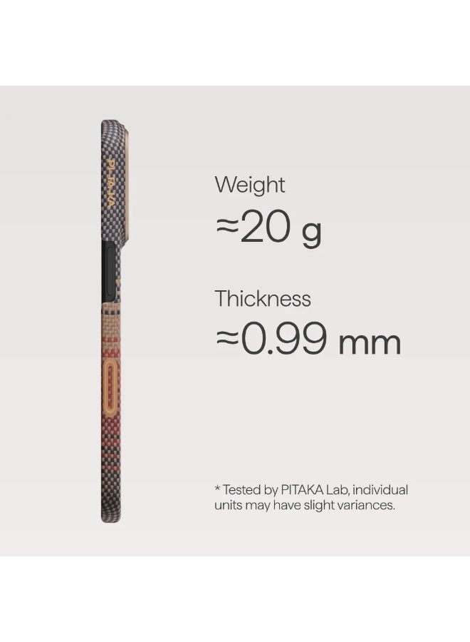 PITAKA حافظة آيفون 17 برو ماكس فائق النحافة لحظة · غروب الشمس (PitaTap™) - Image 3