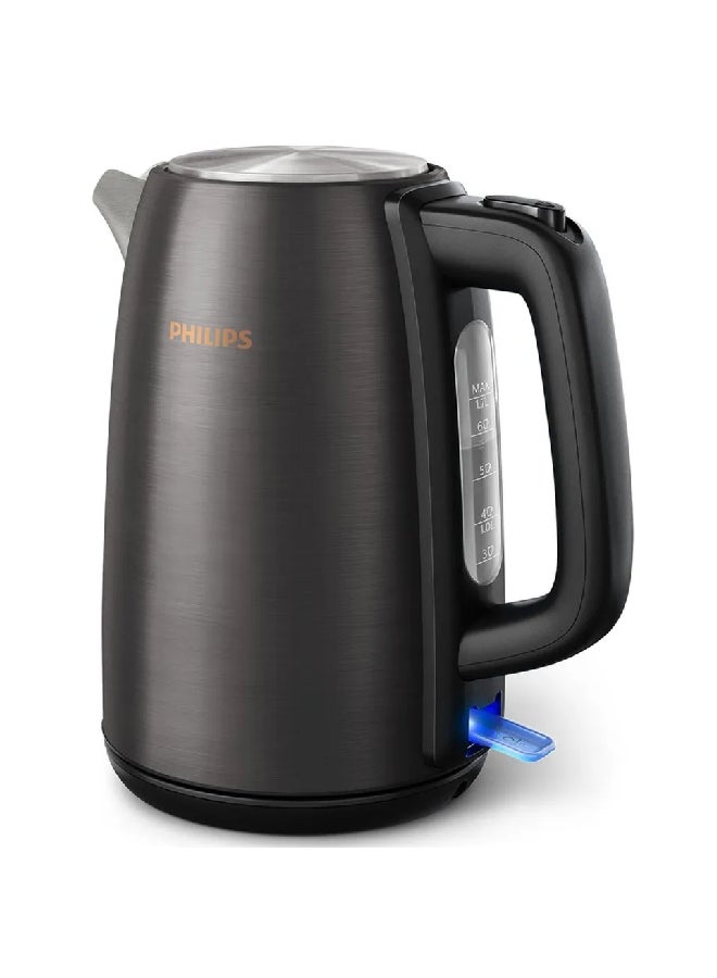 Philips Corded Electric Stainless Steel Kettle 1.7 L 2200 W HD9352/31 Black - Image 2