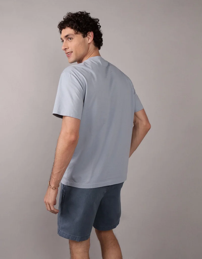 American Eagle  AE Applique Logo Graphic T-Shirt for Men | Best Price UAE