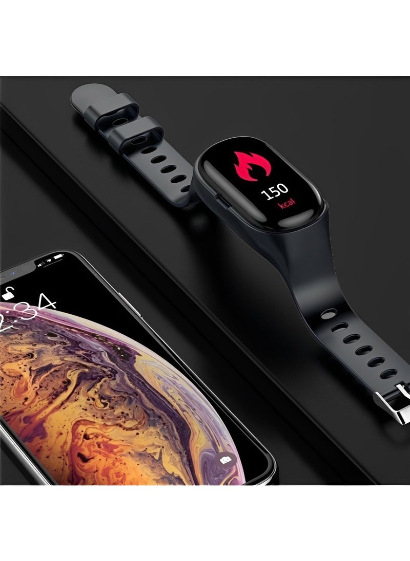 REOCLE Smart Watch with Earbuds 2 in 1 Bluetooth Watch Fitness Tracker with Blood Oxygen Heart Rate Sleep Monitor Sports Watch for Android iPhone  - Image 3