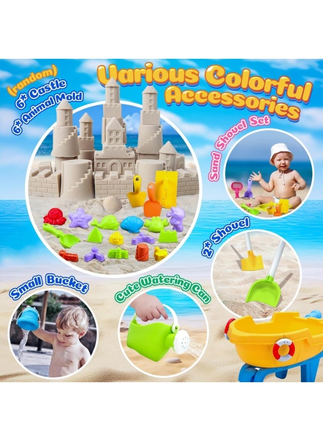 JAYATO 30-piece colorful children's beach toy set for sand digging, water play, outdoor fishing, gardening, and space-themed gardening with kudzu root toys and sand. - Image 3