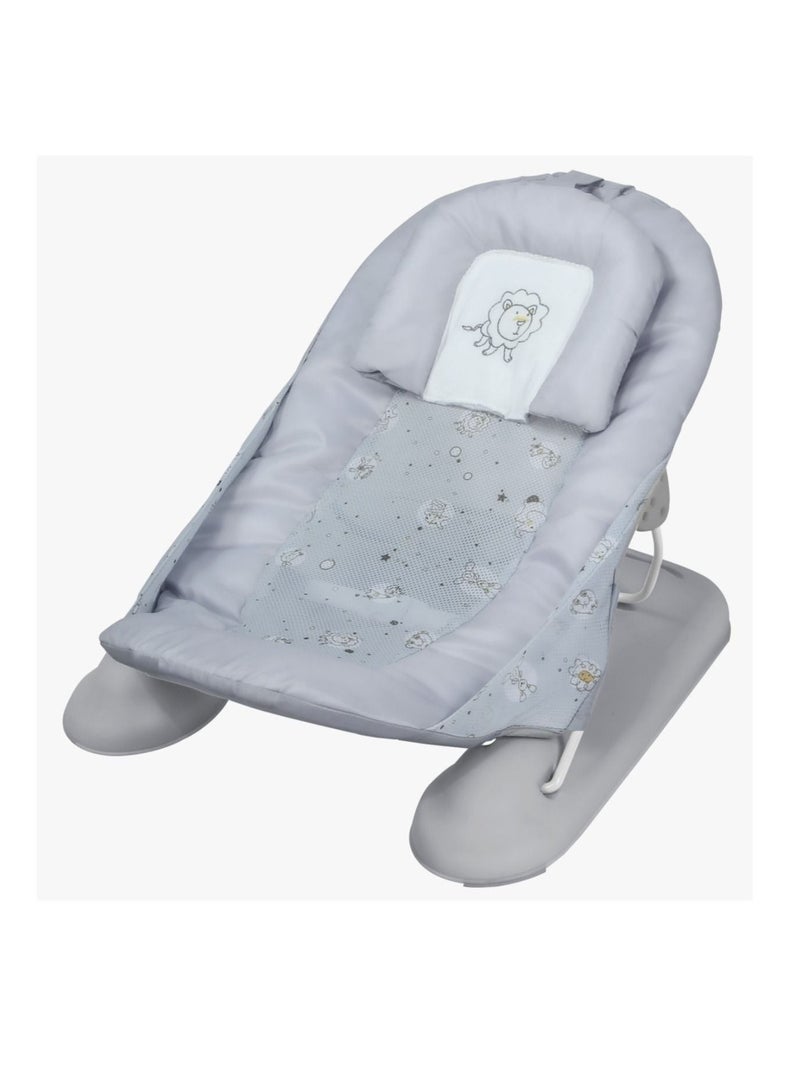 Everything For Kids New Born Spacious Baby Bather Bath Foldable 3 Position Adjustable Chair Washable Soft Mesh Large Seat - Image 3