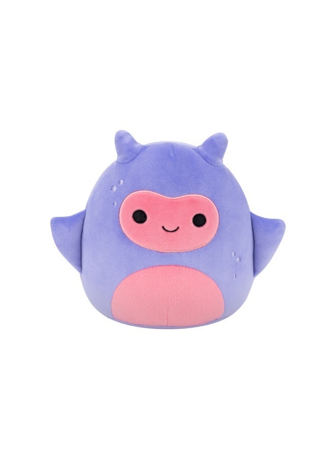 Squishmallows Little Plush Earling Toria Purple Sea Angel Plush Toy with Pink Belly & Face â€“ 13 cm Soft Collectible Stuffed Animal - Image 1