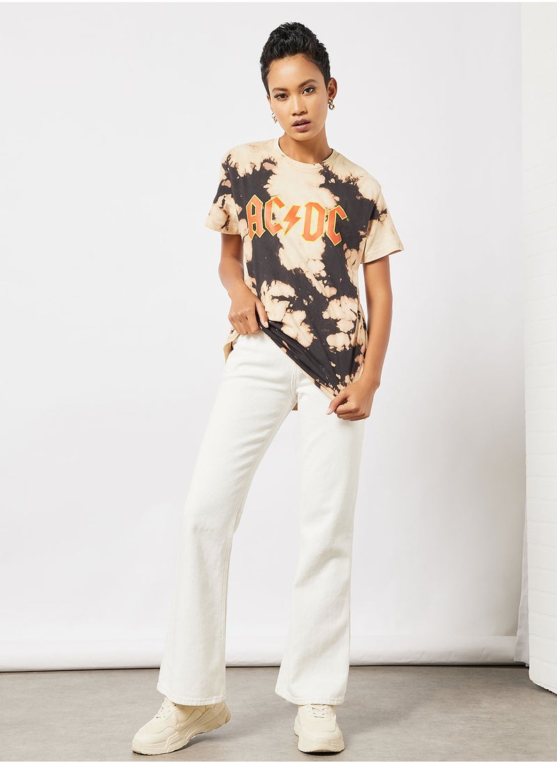 Daisy Street x AC&DC - ACDC Tie Dye T-Shirt - Image 1