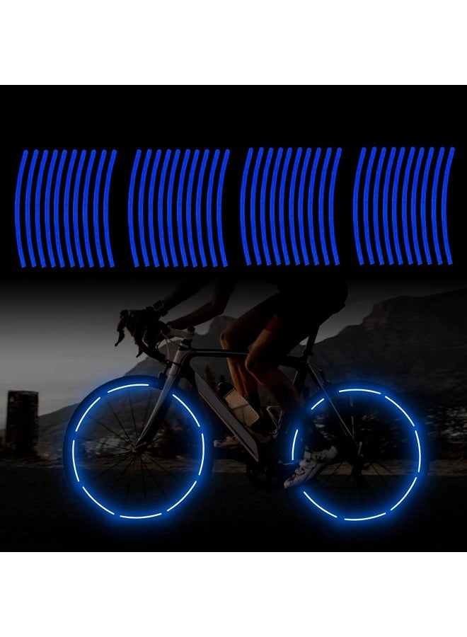 ShebSheb 32Pcs Rim Reflective Stickers for Bikes – Waterproof, Adhesive Reflective Tape, Rim Reflective Strip for Nighttime Safety Warning, Suitable for Bicycles, E-Bikes, and Motorcycles, etc. - Image 1