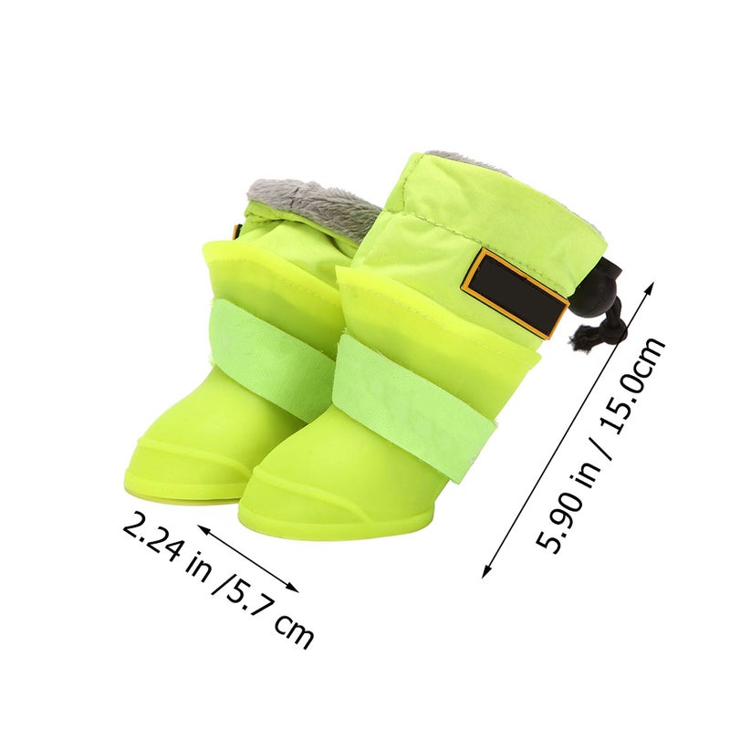 4 Pcs Pet Rainshoes Silicone Pet Shoes Anti- Rain Shoes - Image 3