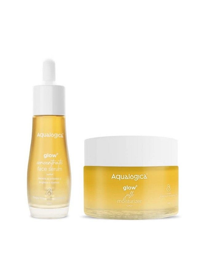Aqualogica Own The Glow Duo Face Serum (30Ml); Gel Moisturizer (50G)  - Image 1
