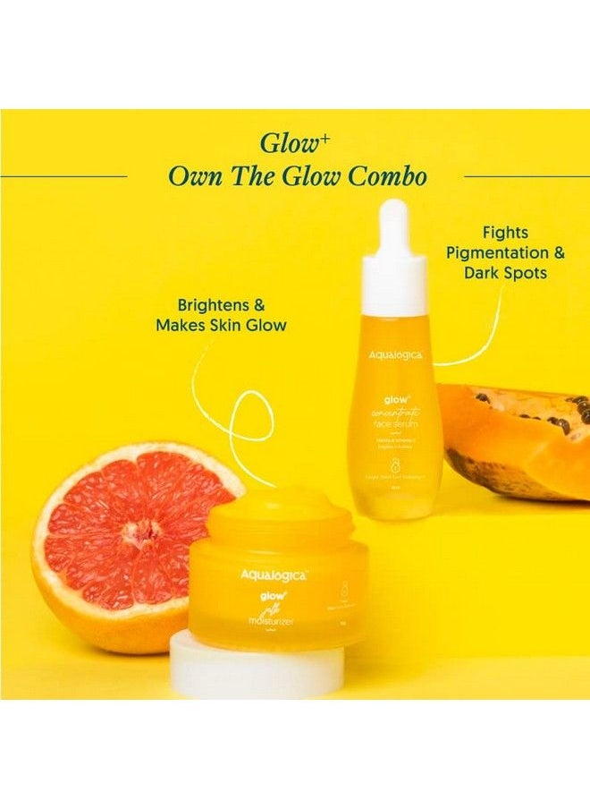Aqualogica Own The Glow Duo Face Serum (30Ml); Gel Moisturizer (50G)  - Image 3