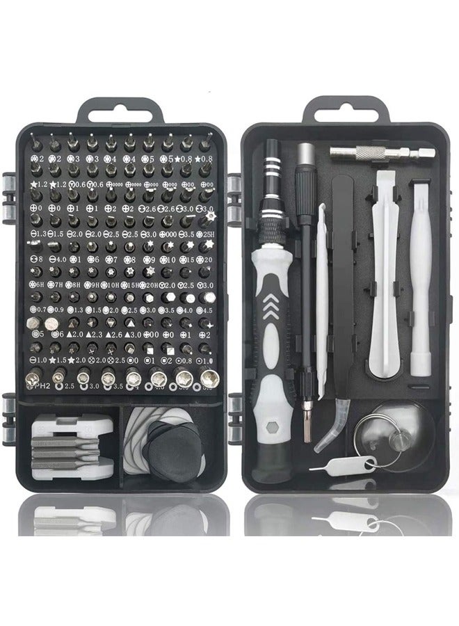 Hihonor Precision Screwdriver Set 115 in 1 Repair Tools Kit with Magnetic Driver Kit,Electronics Precision Screwdriver Set with Portable Bag for Repair Computer, Cell Phone,Lap,Black - Image 1