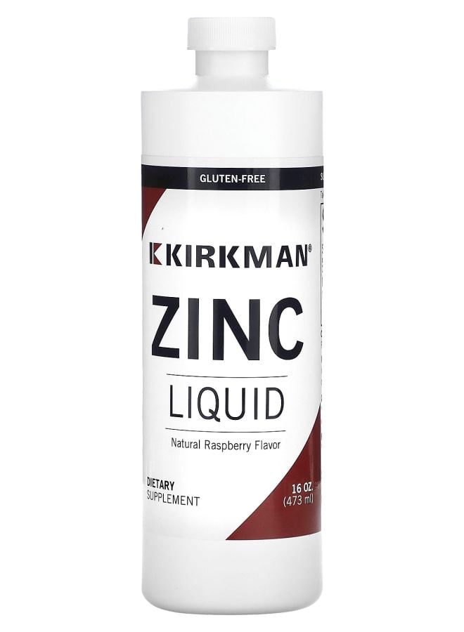 Zinc Liquid Natural Raspberry 20 mg 16 oz (473 ml)