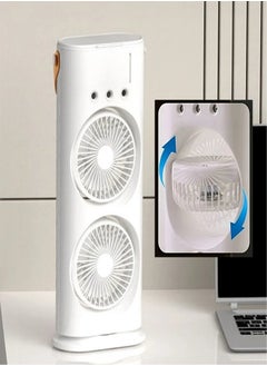 Cady One Portable rechargeable mist fan and air cooler with LED light and multiple speeds suitable for office and home  - Image 4