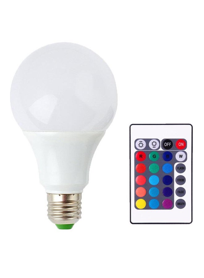 LED Bulb With IR Remote Control Red/Green/Blue - Image 1
