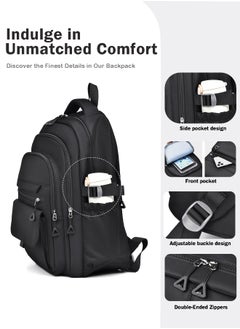 Multifunctional Oxford Backpack - Water-Resistant, 15.6" Laptop Compartment, Casual Daypack for School, Travel, Work - Black - pzsku/ZD0C5F31E46020A2542C3Z/45/_/1740730559/db1af05d-1c50-4a6d-aa43-cdb91423626a