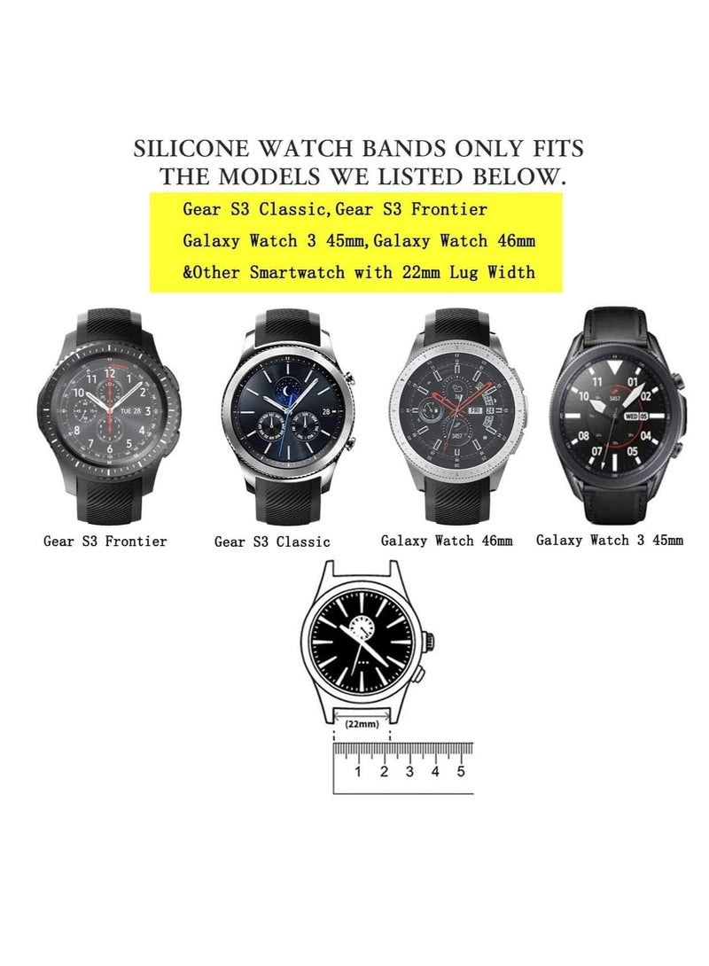 MIGOFAST Strap for Huawei GT Huawei GT 2 46mm Watch Band Huawei Watch GT2 Pro Strap Samsung Galaxy Watch 46mm Galaxy Watch 3 45mm 22mm Silicone Straps Watch Band - Image 3