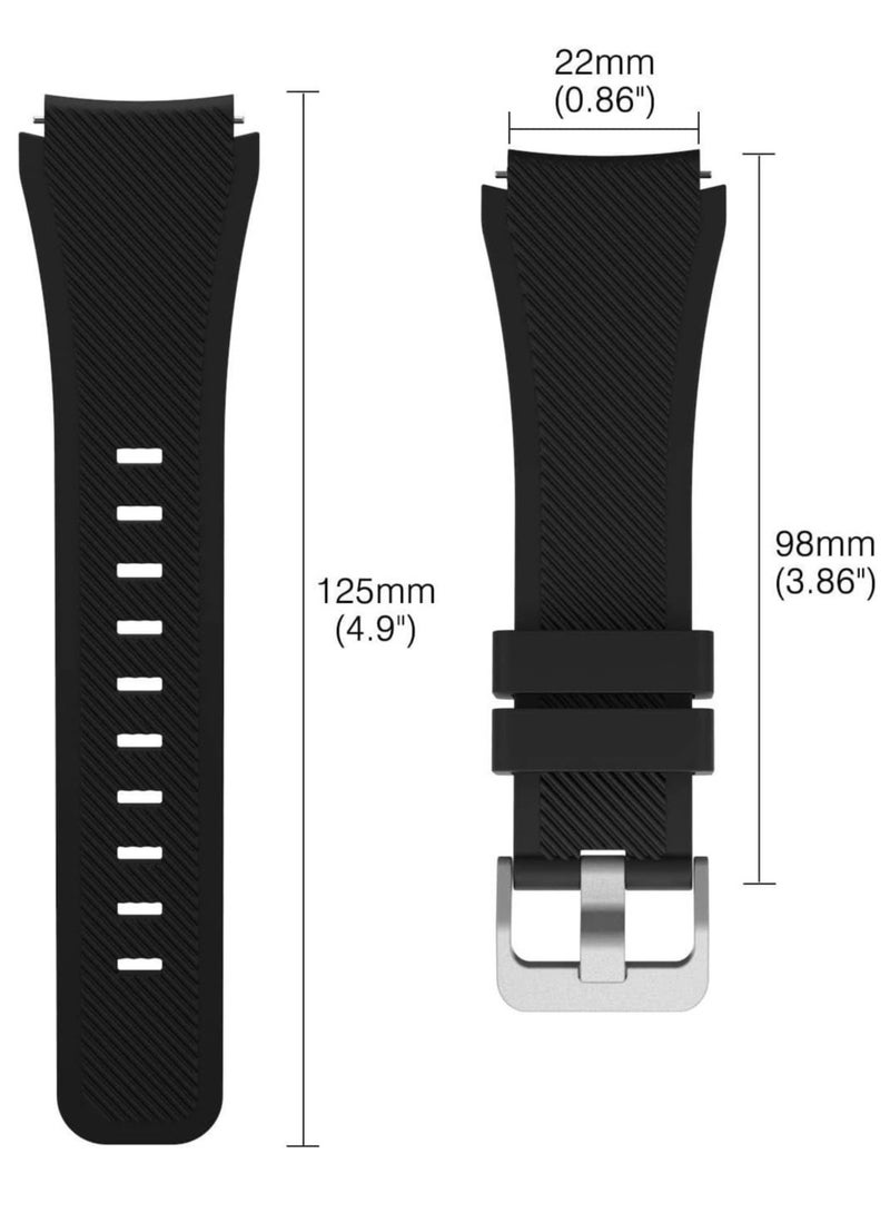 MIGOFAST Strap for Huawei GT Huawei GT 2 46mm Watch Band Huawei Watch GT2 Pro Strap Samsung Galaxy Watch 46mm Galaxy Watch 3 45mm 22mm Silicone Straps Watch Band - Image 4