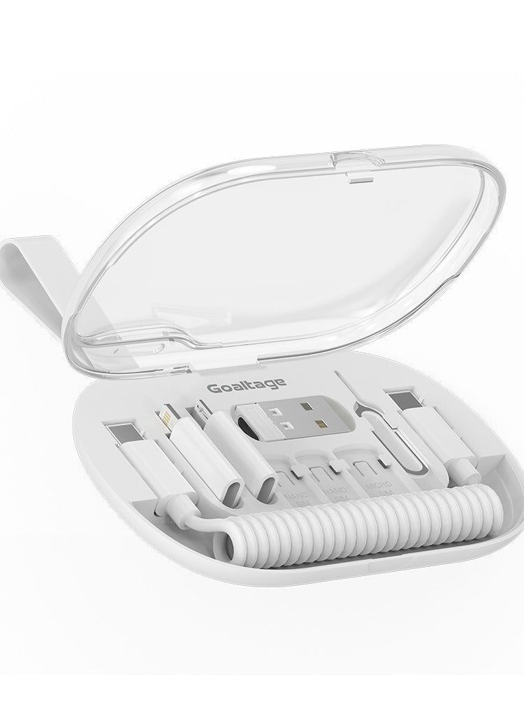 Goaltage Goaltage ORG01 SyncBox Cable Organizer Including SIM Card Storage, High-Speed Data Transfer Tools, Silicone Strap, Compact Design and Universal Compatibility Efficient Storage for Cables & SIM Cards with Universal Compatibility  - Image 1